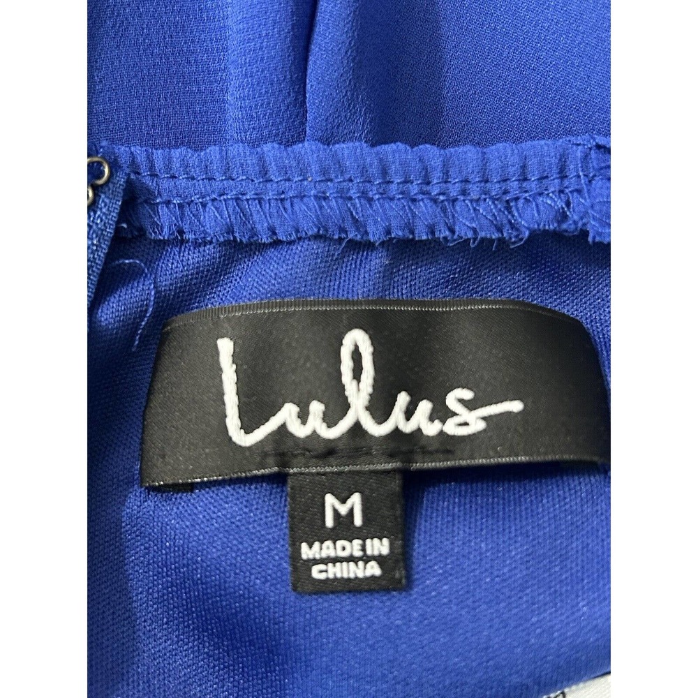 Lulus Women’s West Coast Royal Blue Sleeveless Lined Mini Dress Size Medium - Picture 3 of 8